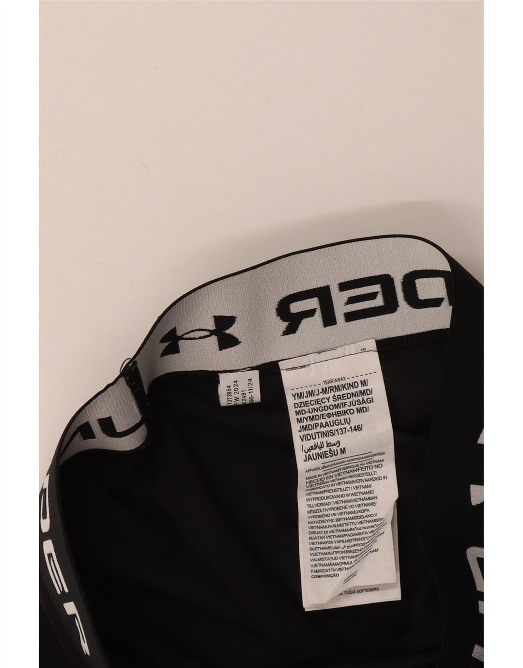 UNDER ARMOUR Leggings gráficos para niña 9-10 años Mediano Negro Poliéster