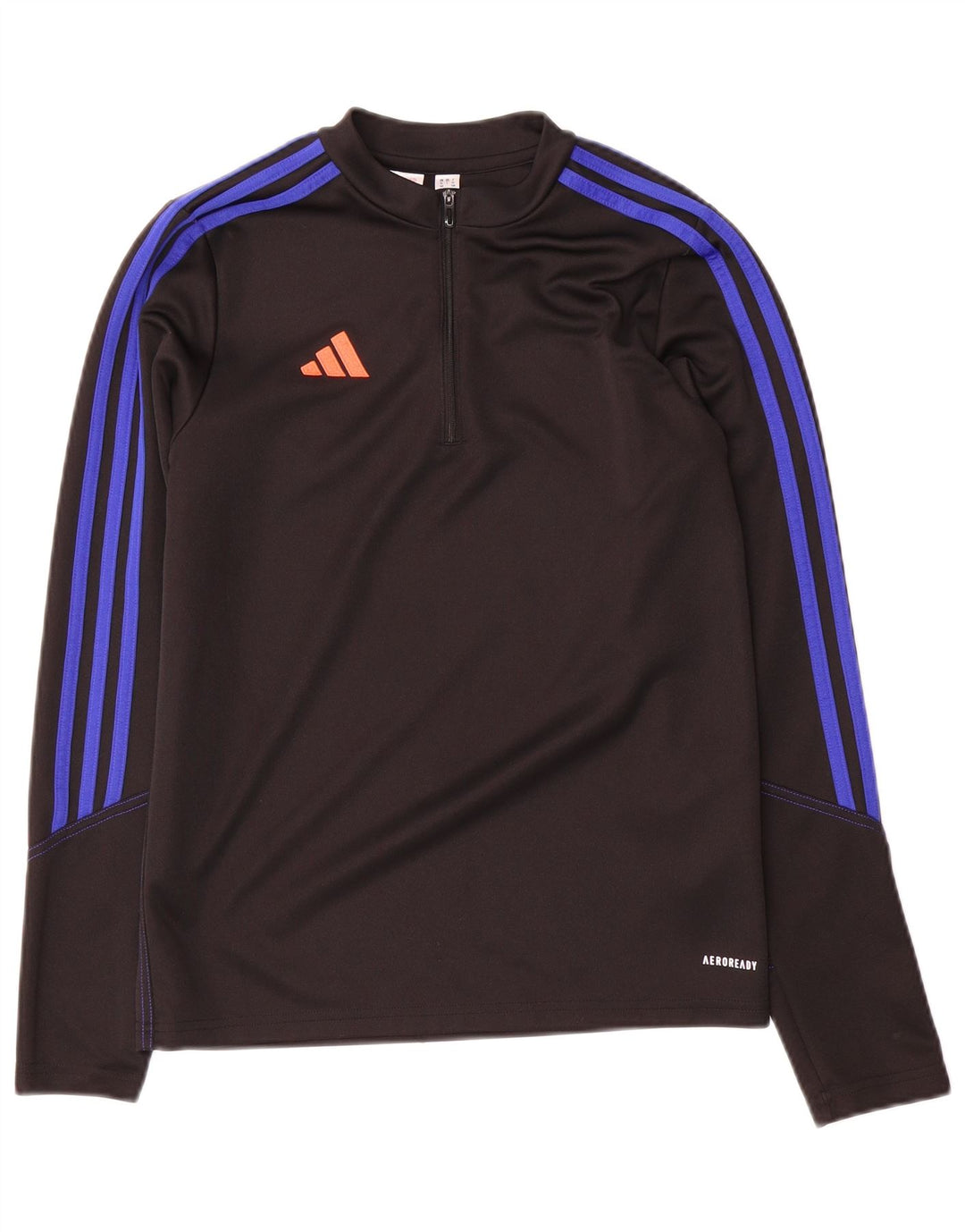 Adidas - Chándal Aeroready con cremallera y cuello para niños, 13-14 años, negro