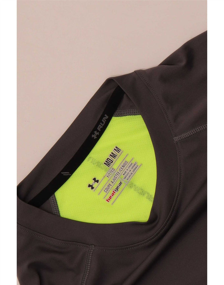 Camiseta Under Armour Heat Gear para hombre con bloques de color gris medio