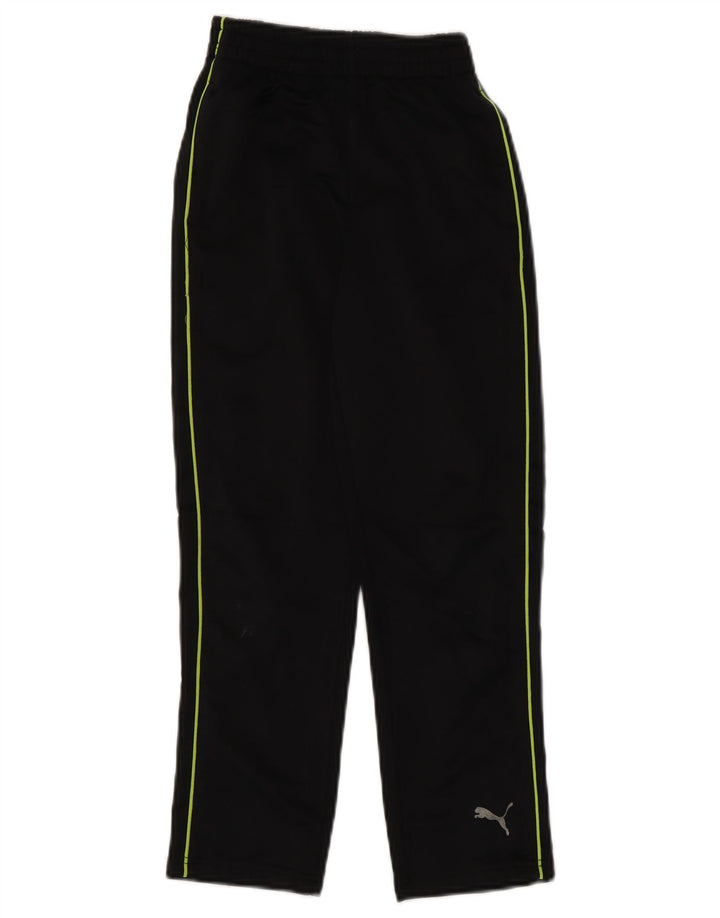 Puma Pantalones de chándal para niño 7-8 años Mediano Negro Colorblock Poliéster