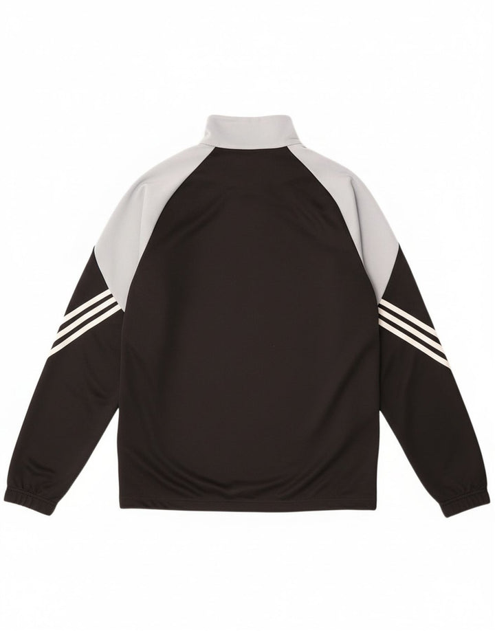 Adidas Hombre Climalite Jersey Chándal Top Mediano Negro Colorblock