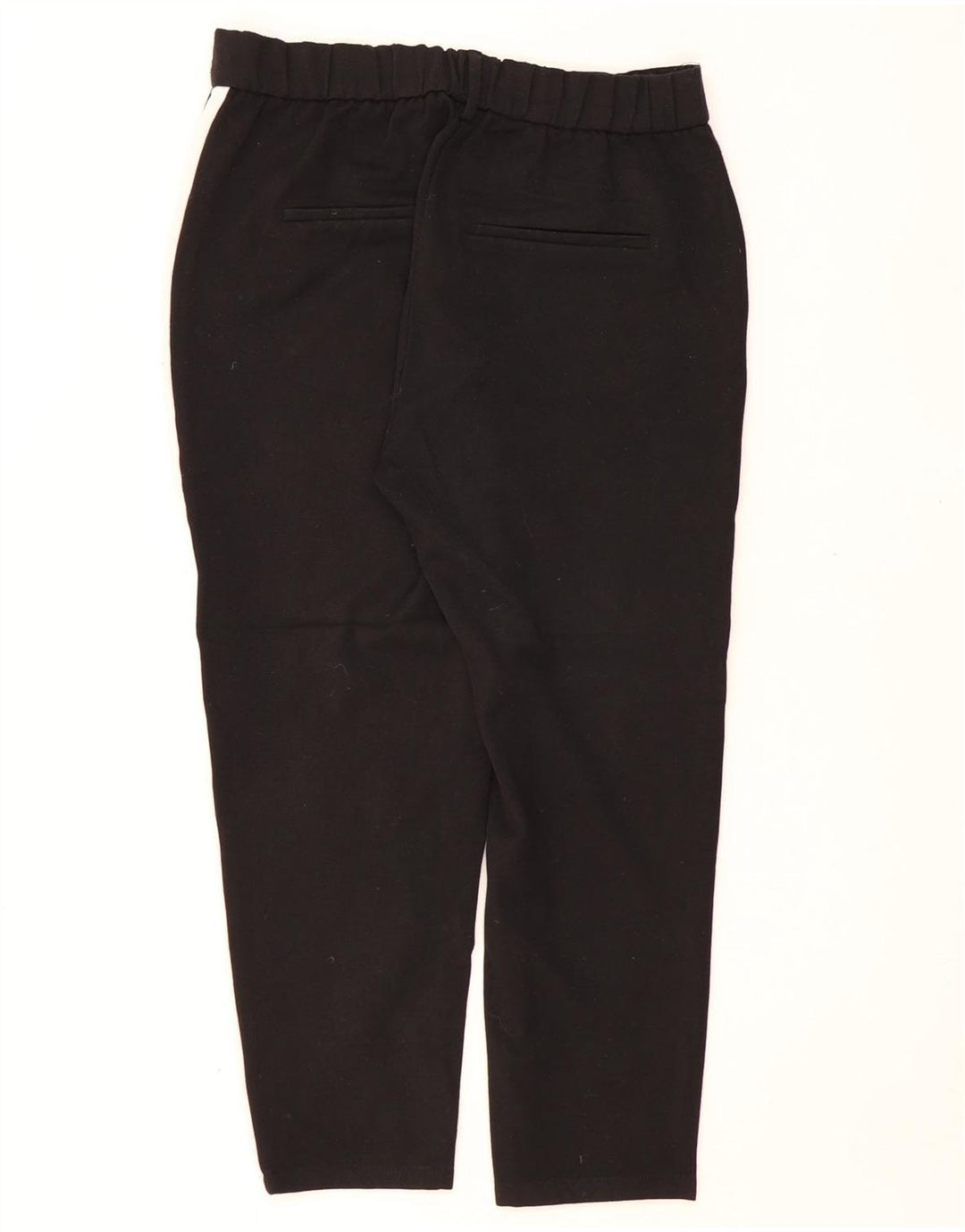 ZARA Mujer Pantalón Capri Recto Small W26 L22 Black Colourblock