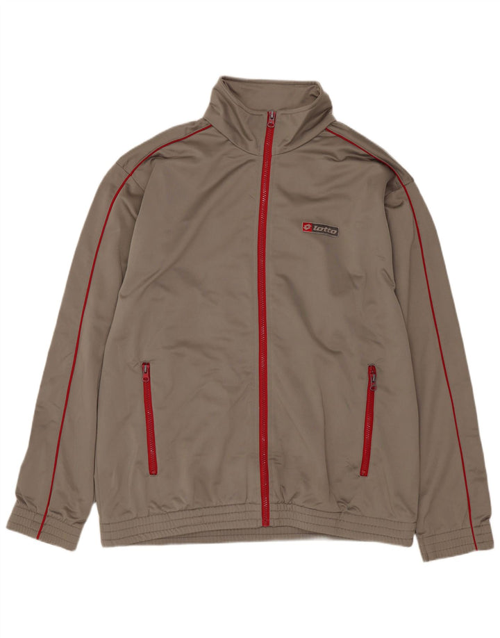 Lotto Hombre Chándal Top Chaqueta Grande Caqui Poliéster