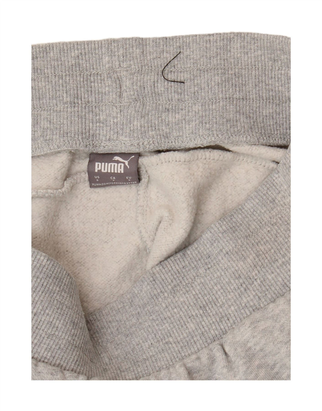 PUMA Mens Tracksuit Trousers Joggers Small Grey Cotton