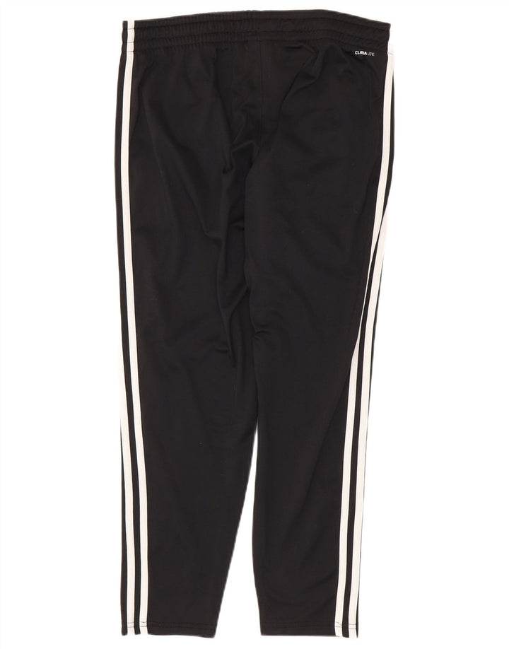 ADIDAS Mujer Climalite Chándal Pantalones UK 12 Mediano Negro Poliéster