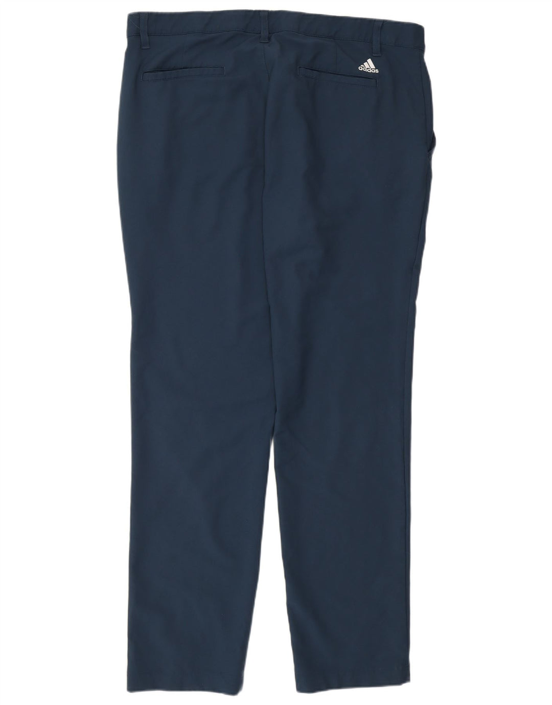 Pantalón Chino Slim Adidas Hombre W36 L32 Poliéster Azul Marino