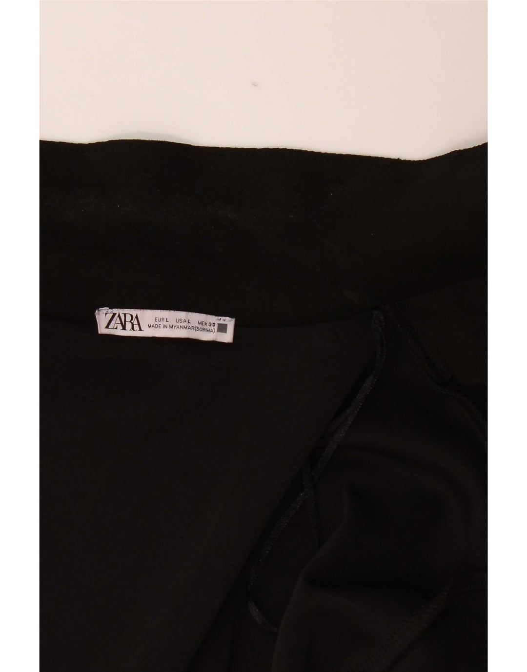 Zara Mujer Abrigo Abierto UK 46 Grande Negro