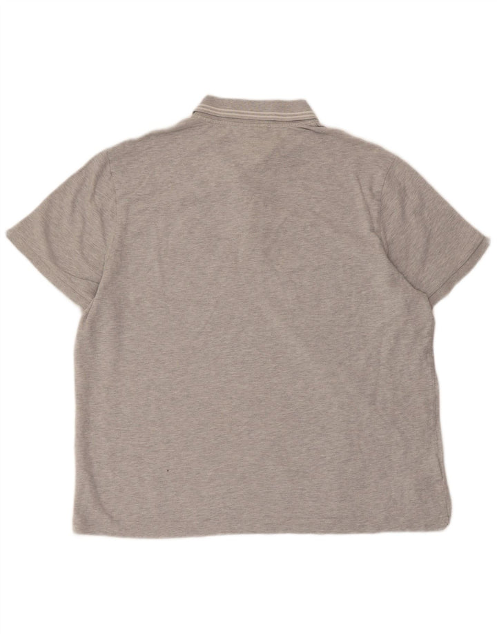 Polo Lacoste para hombre talla 7 2XL algodón gris