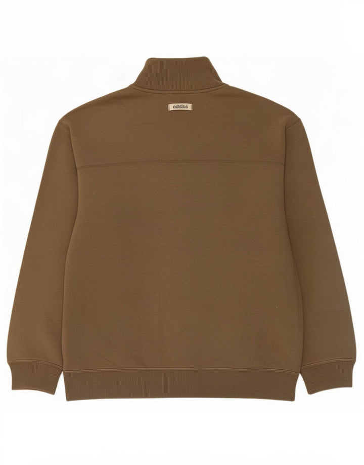 Adidas Hombre Chándal Top Chaqueta Grande Caqui Algodón