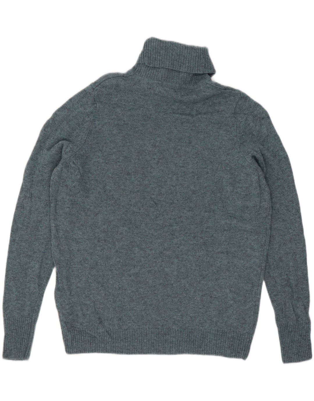 Marks & Spencer Jersey de cuello vuelto para mujer UK 44 Lana azul medio