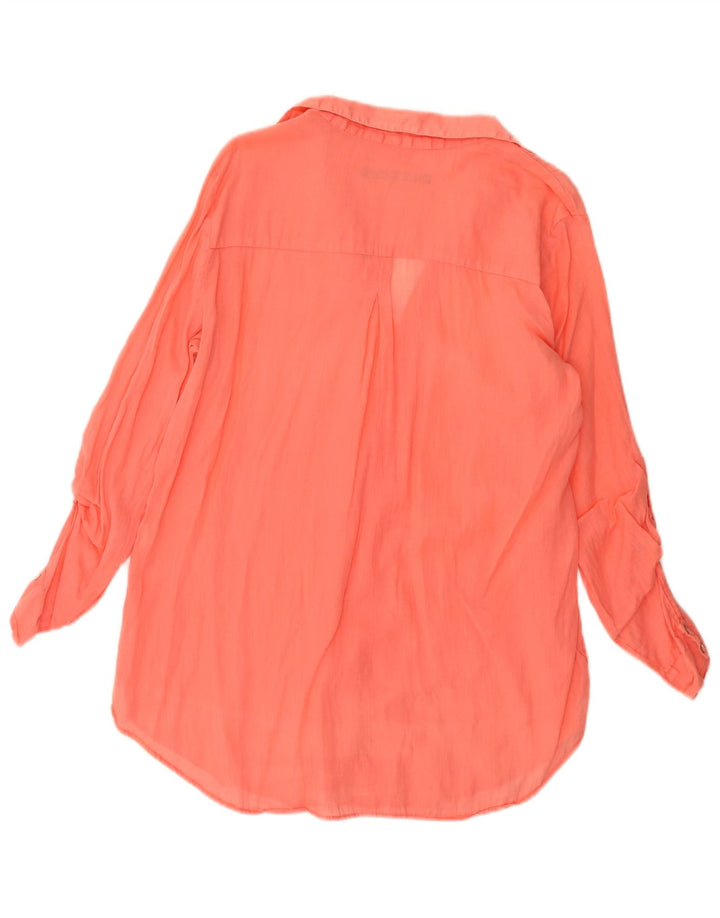 Zara Mujer Blusa Top UK 44 Rosa Medio