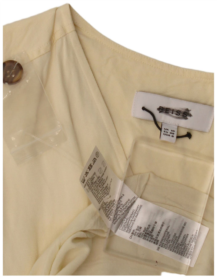 Vestido tubo REISS para mujer UK 10 Small Viscosa beige