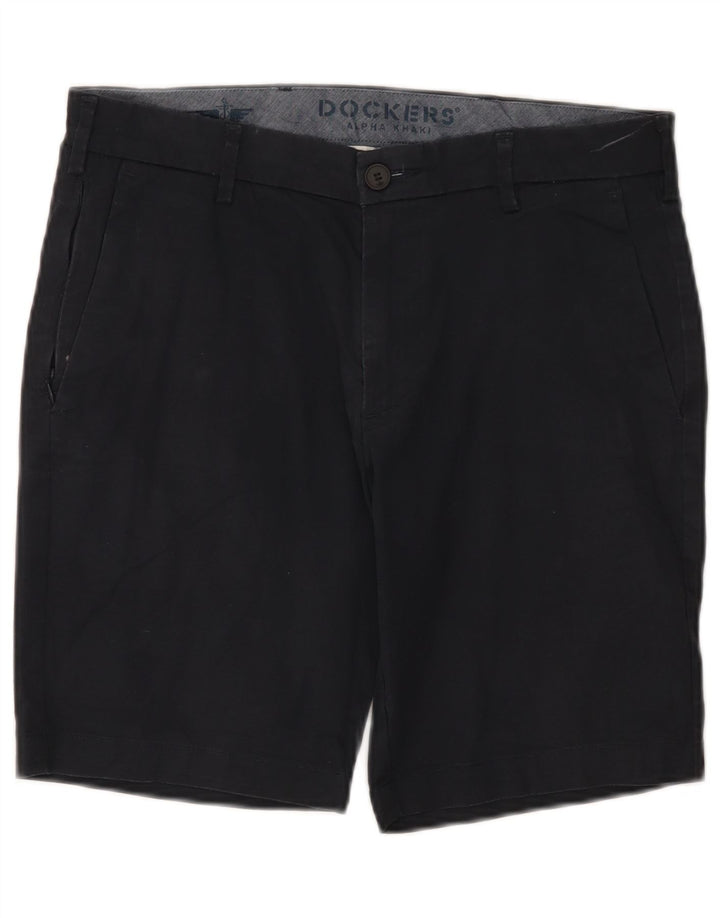 Dockers Pantalones cortos chinos para hombre W31 Algodón negro mediano