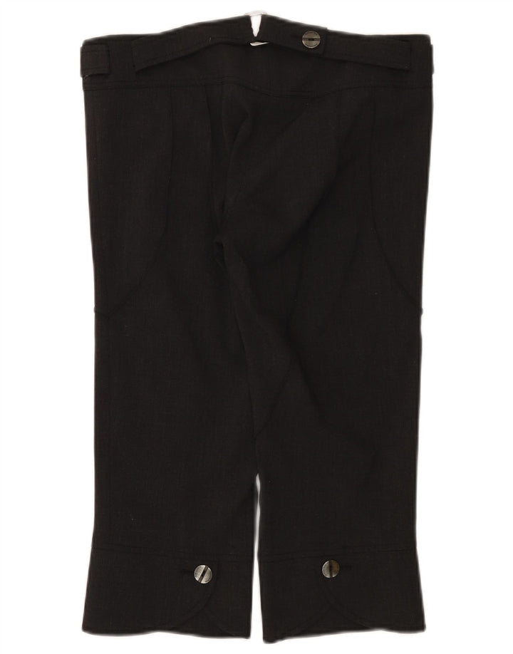 Patrizia Pepe Pantalón Capri Mujer IT 42 Medium W30 L19 Lana Gris