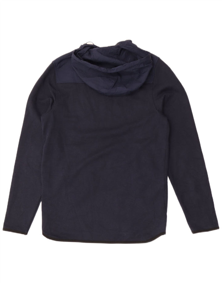 Jack & Jones Hombre Zip Neck Sudadera con capucha Jumper Small Azul Marino Poliéster