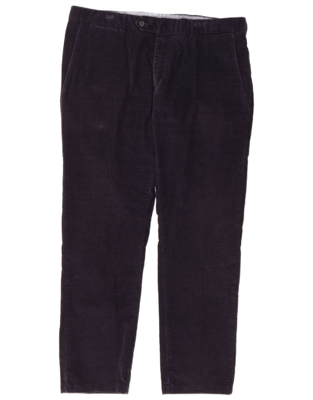 HACKETT Pantalón recto de pana para hombre W38 L30 Algodón azul marino