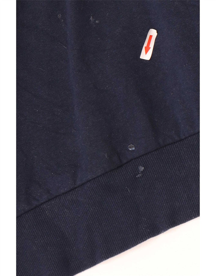 Ellesse Hombre Graphic Sudadera Jumper Grande Azul Marino Algodón