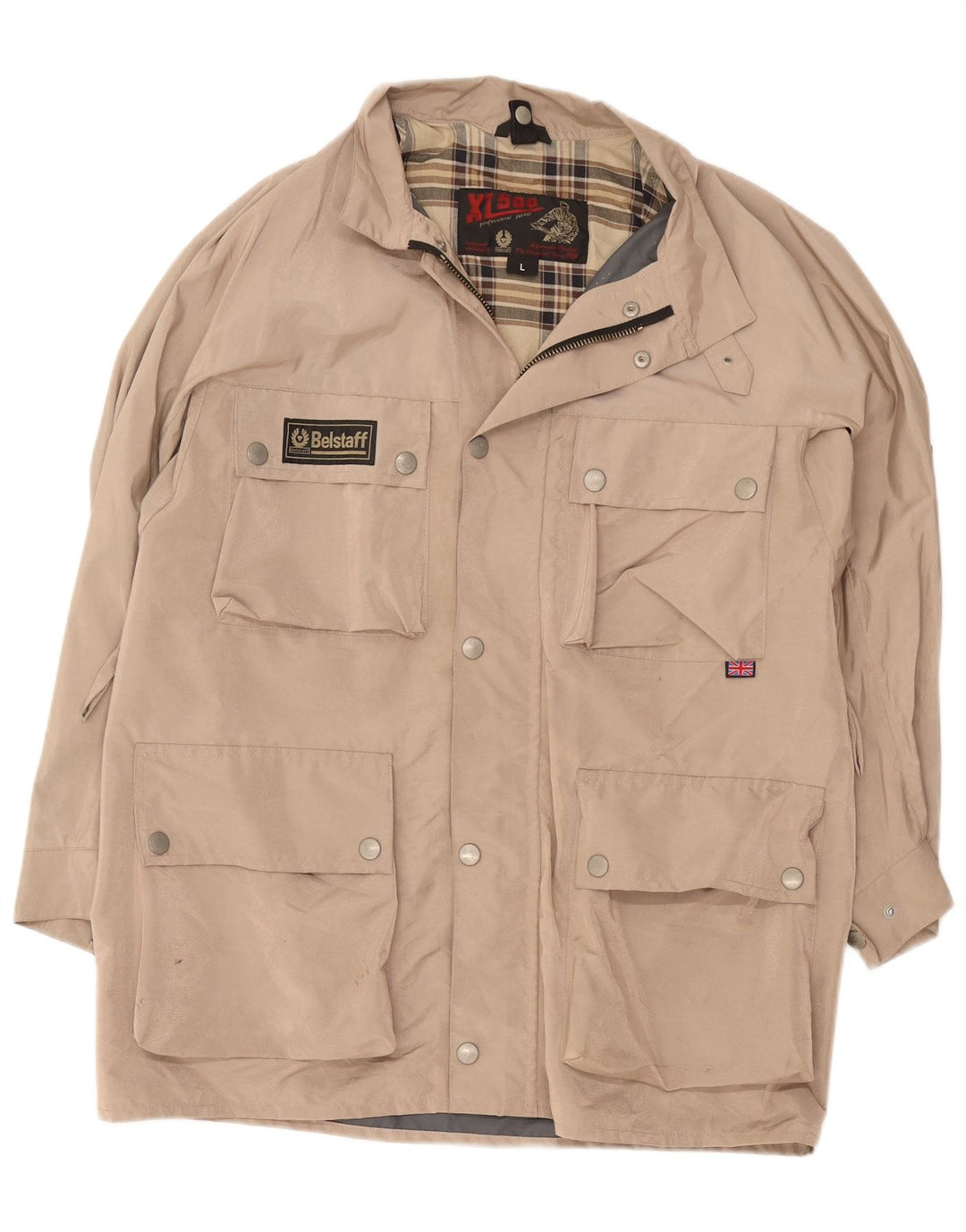 Belstaff Chaqueta utilitaria para hombre Reino Unido 40 Grande Beige