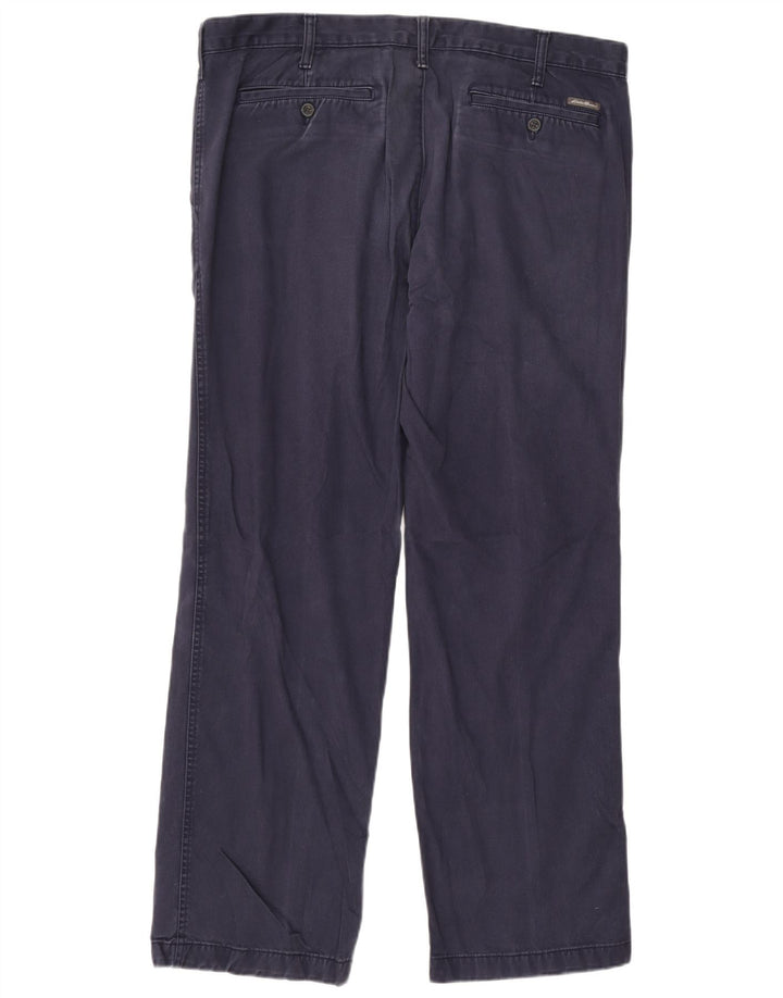 EDDIE BAUER Pantalón chino recto para hombre W38 L32 Azul marino