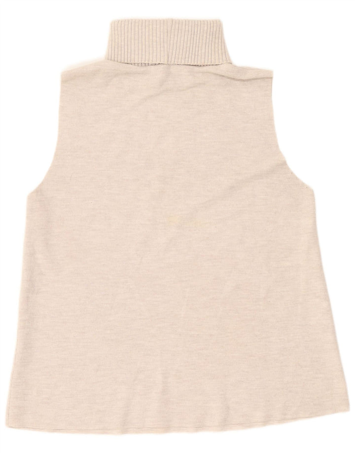 Zara Top sin mangas para mujer UK 44 Large Off White
