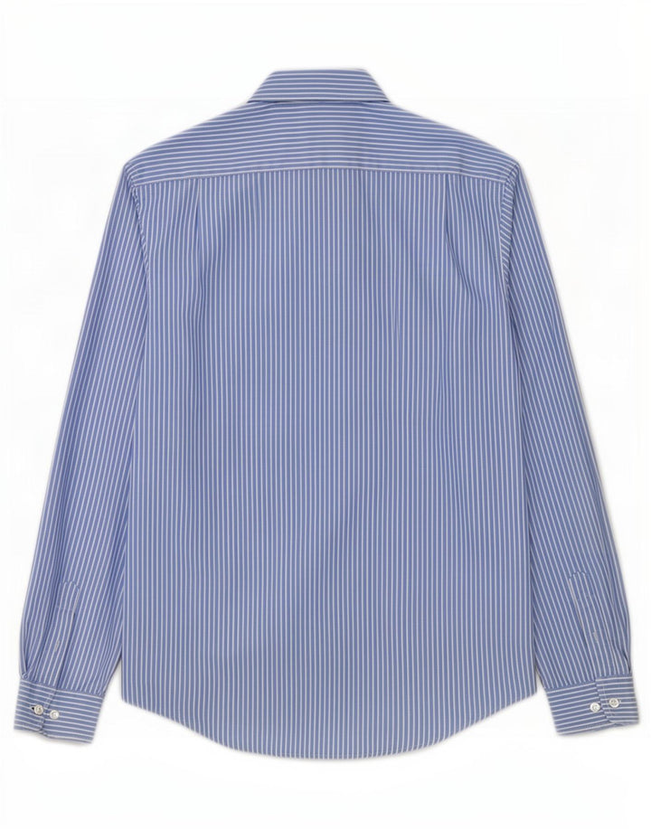 Camisa Ivy Oxford para hombre azul medio con rayas diplomáticas