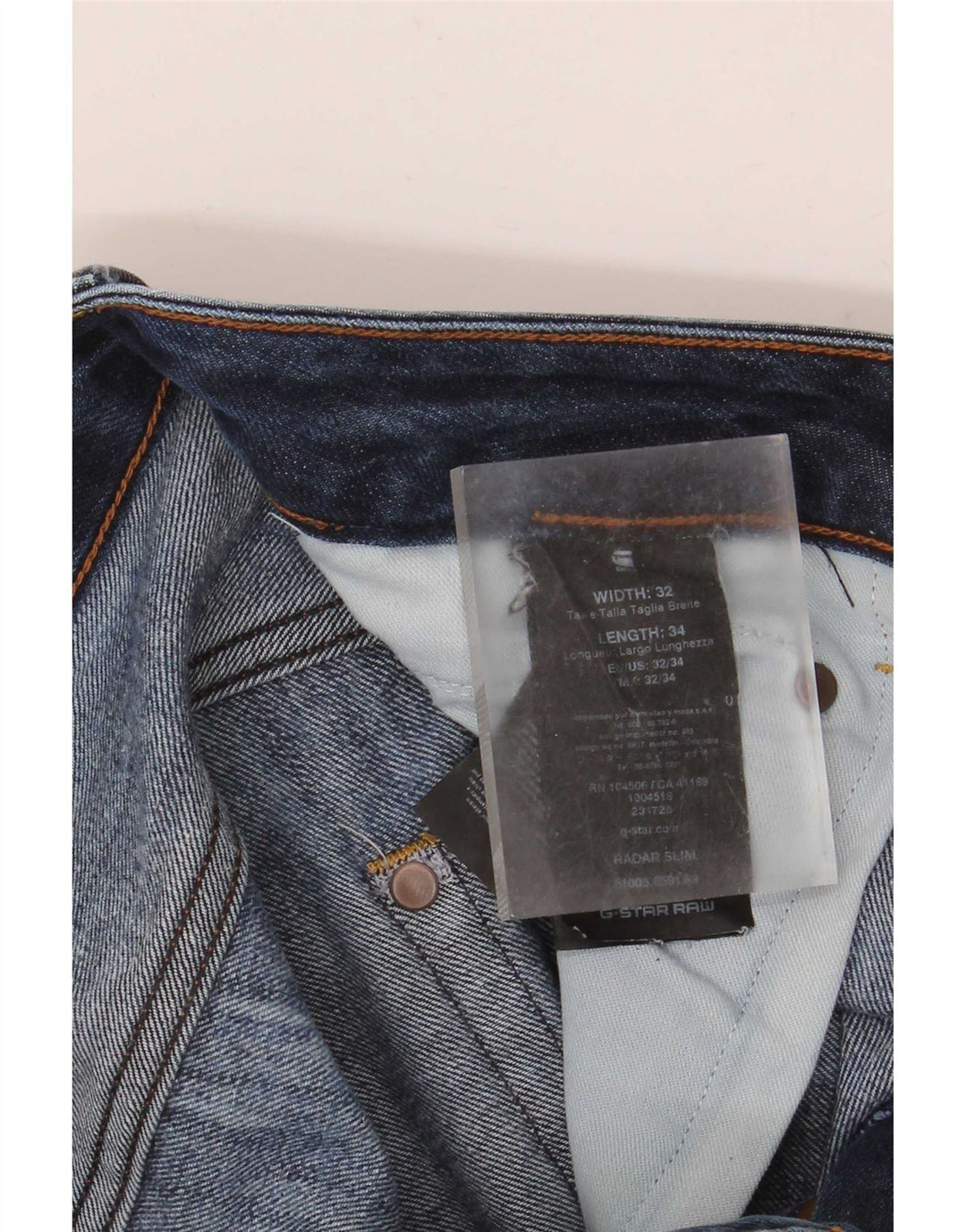 Vaqueros G-Star Radar Slim para hombre W32 L34 Algodón azul
