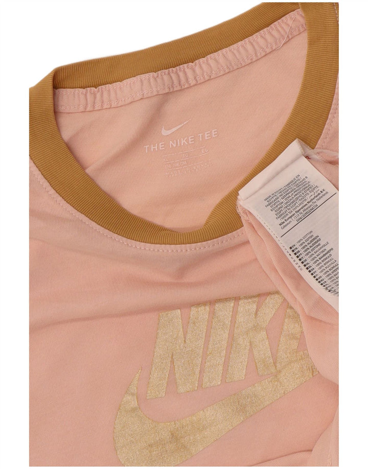 NIKE Camiseta gráfica para niña 13-14 años XL Rosa Algodón