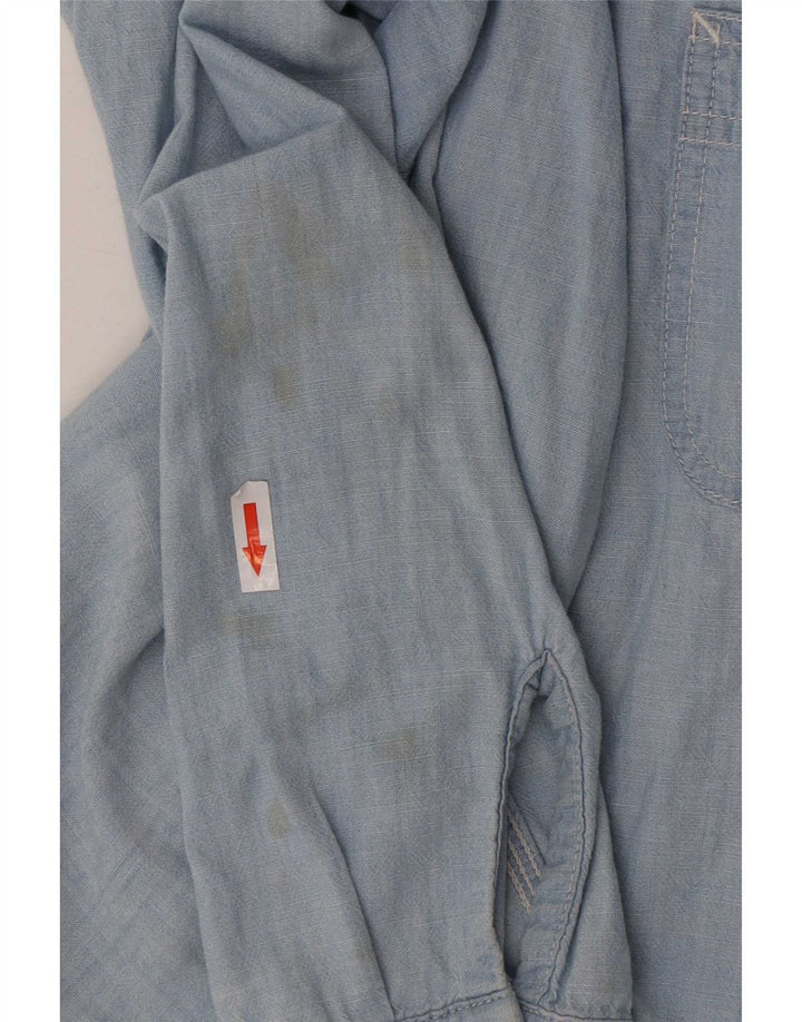 Camisa Carhartt Hombre Regular Fit Algodón Azul Medio