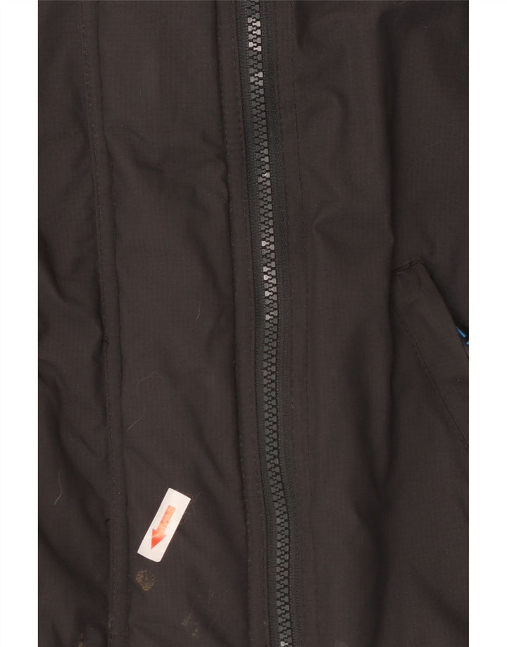 Superdry Chaqueta impermeable The Windcheater Graphic para mujer, talla 40, nailon gris pequeño