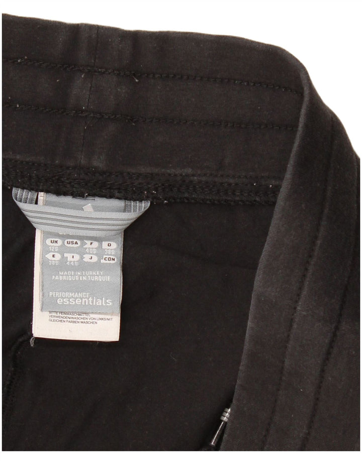 Adidas Pantalones de chándal para mujer UK 12 Medium Black Cotton