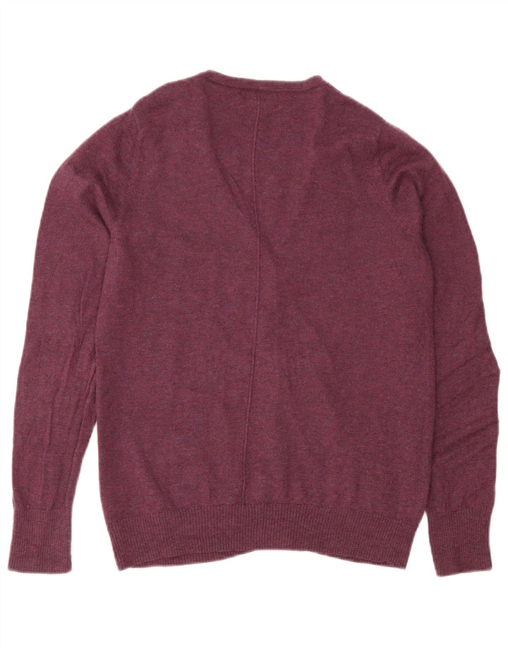 Suéter tipo cárdigan para mujer Fat Face UK 12 Lana mediana color burdeos