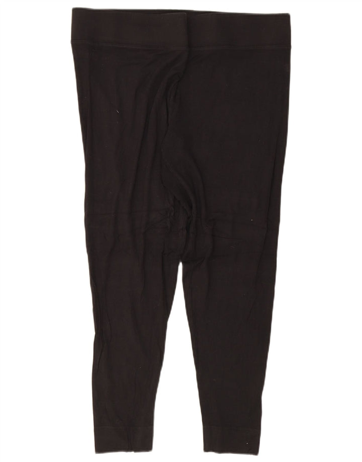 Marks & Spencer Leggings Capri para Mujer UK 40 XL Viscosa Negra