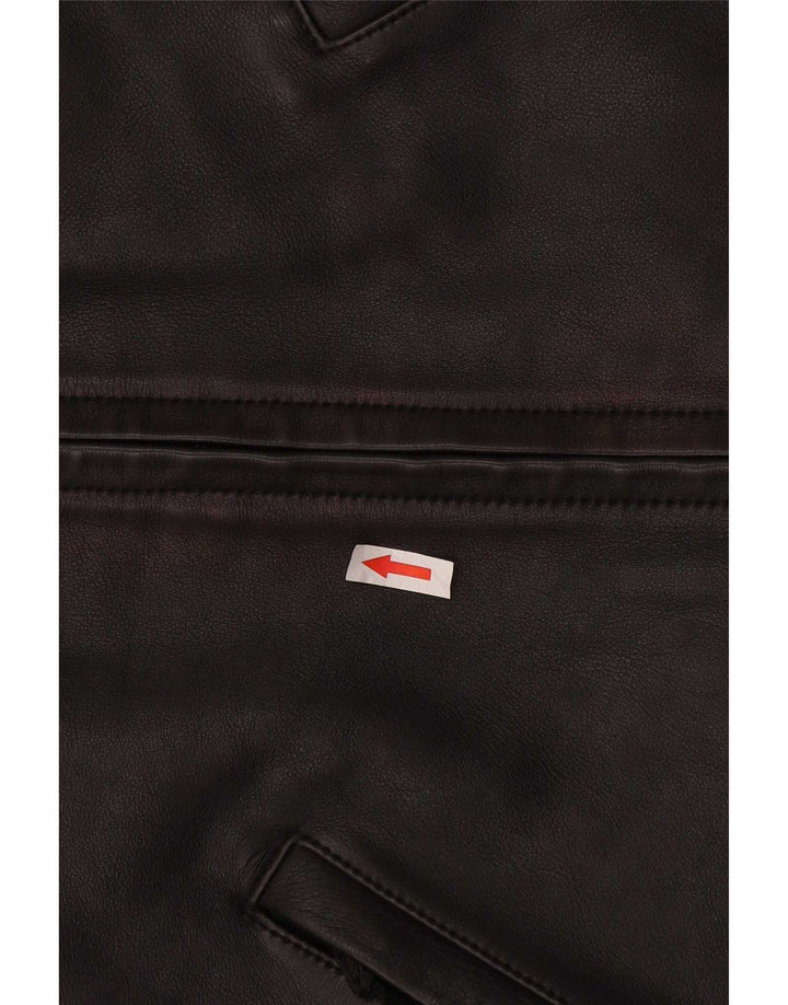 Hein Gericke Chaqueta motera de cuero para hombre UK 38 Medium Black Colourblock