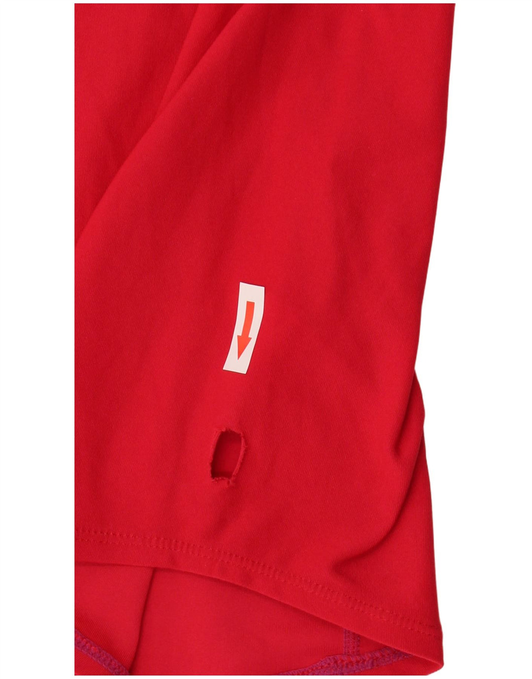 Nike Camiseta para hombre UK 39/41 Medium Rojo Colorblock Poliéster