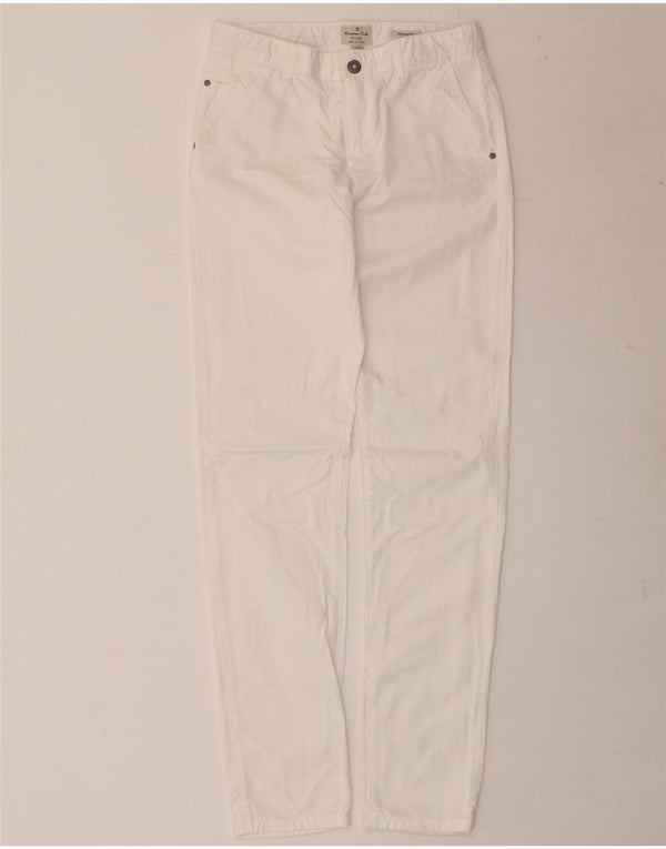 Massimo Dutti Pantalón Chino Regular Fit Niña 13-14 Años W28 L32 Blanco