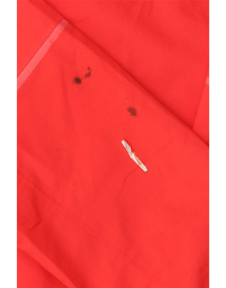 Jack Wolfskin Chaqueta impermeable con capucha para mujer UK 40/40 Grande Poliéster rojo