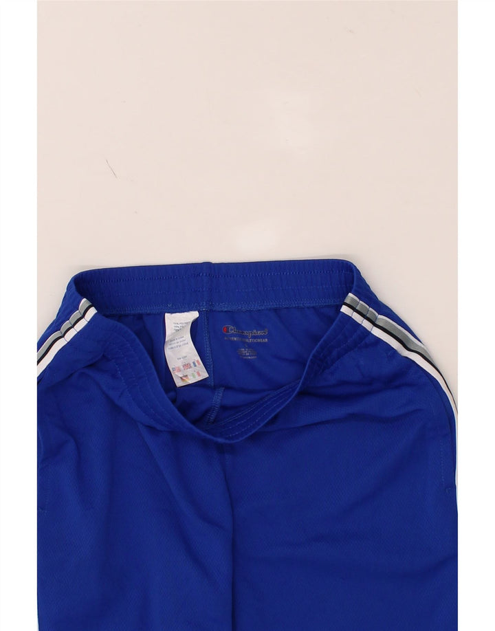 CHAMPION Boys Sport Shorts 11-12 Years Large Blue Polyester Vintage Champion and Second-Hand Champion from Messina Hembry 