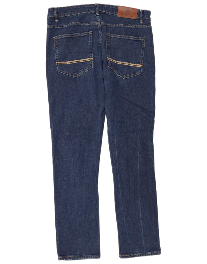 Ben Sherman Vaqueros rectos para hombre W36 L31 Algodón azul