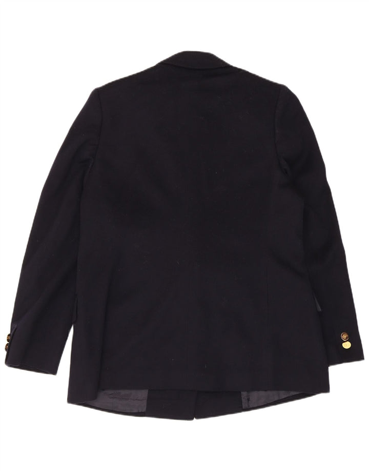 Burberrys Chaqueta tipo blazer con doble botonadura para mujer Reino Unido 44 Lana azul marino mediana