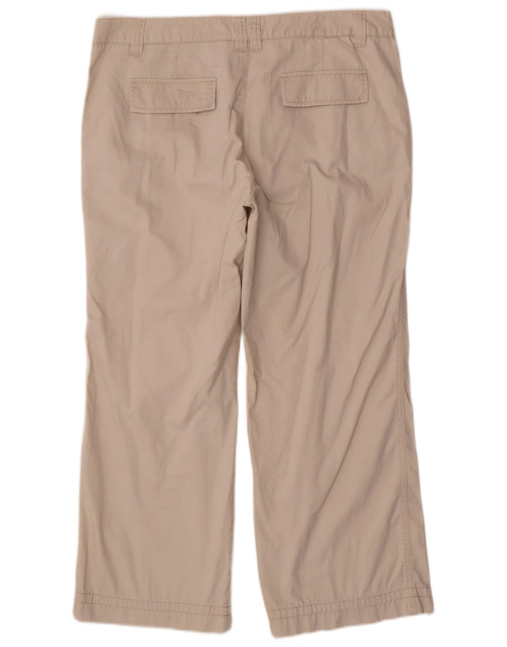 ESPRIT Pantalones cortos rectos para mujer UK 16 Large W34 L26 Algodón beige