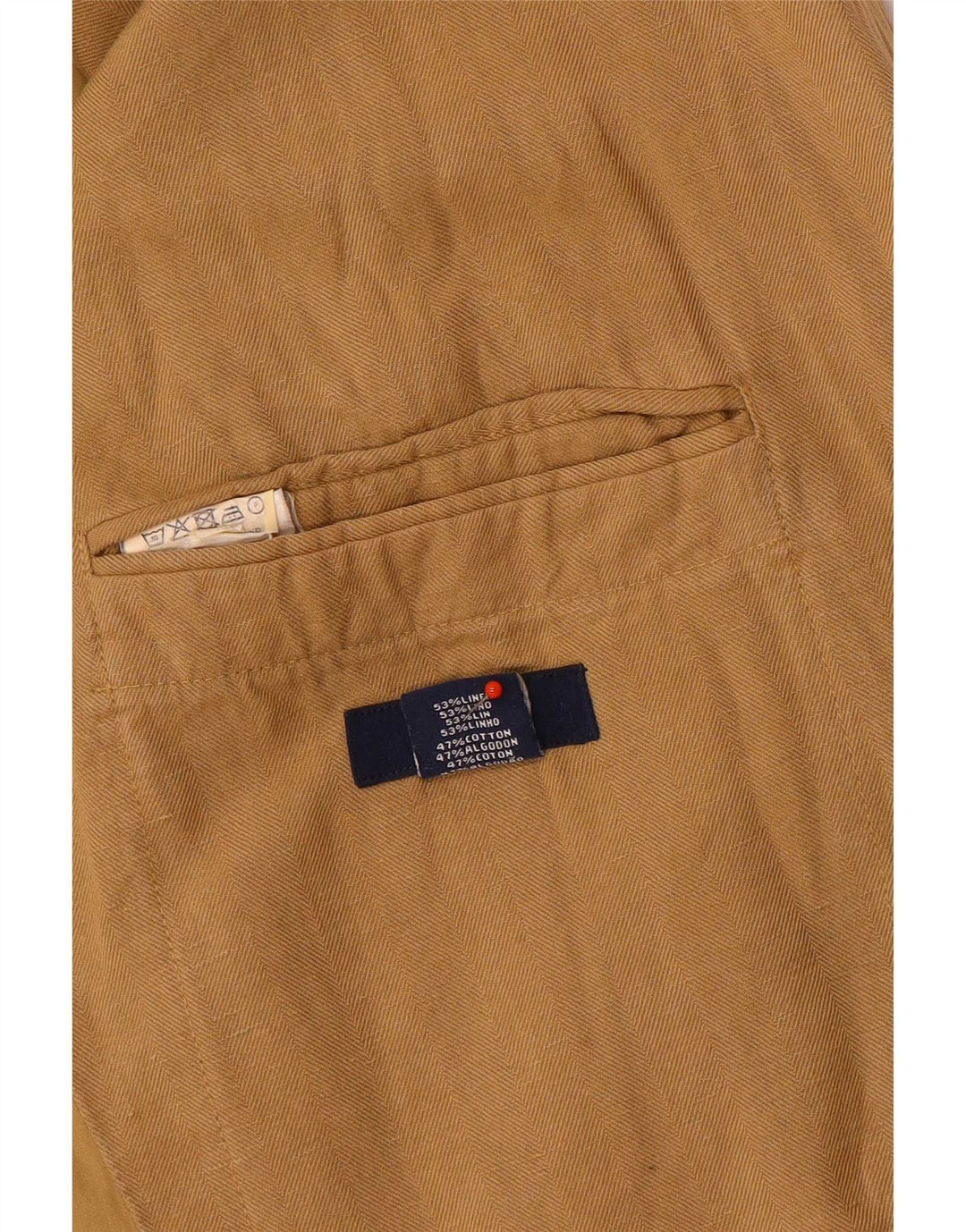 Gant Chaqueta tipo blazer de 2 botones para hombre IT 50 Large Brown Linen