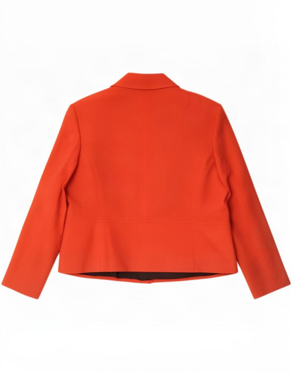 Marks & Spencer Womens Double Breasted Blazer Jacket UK 20 2XL Orange