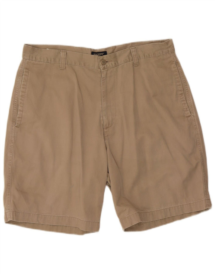 Dockers Mens Khakis Chino Shorts W36 Grande Algodón Beige