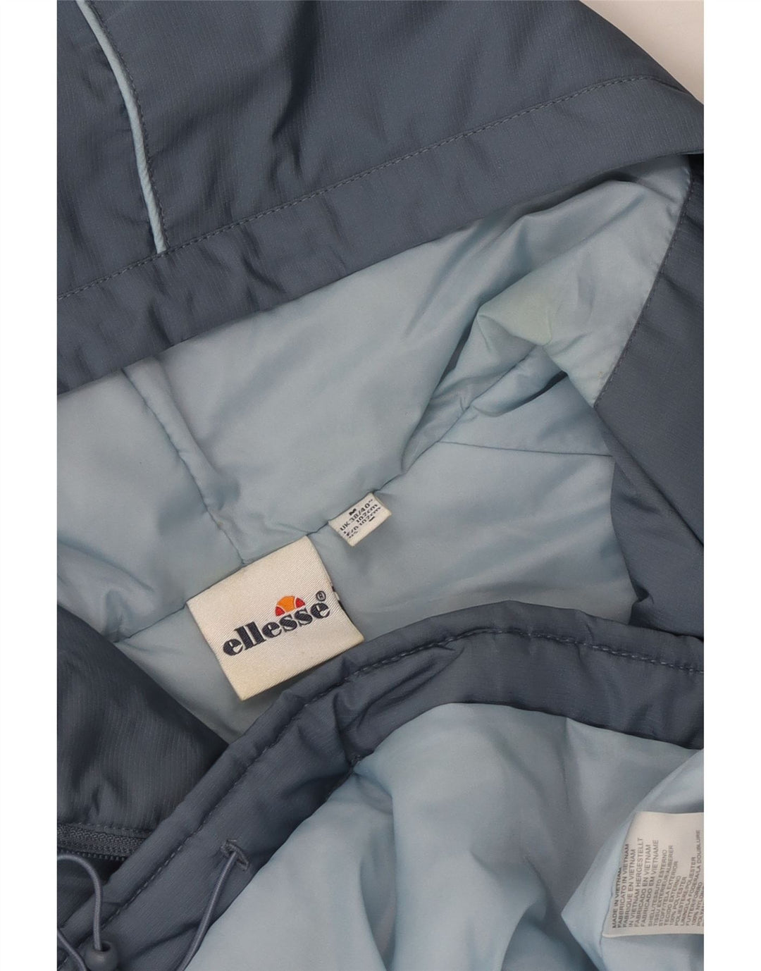 Ellesse Chaqueta anorak con capucha para hombre ES 38 Poliéster color block gris medio