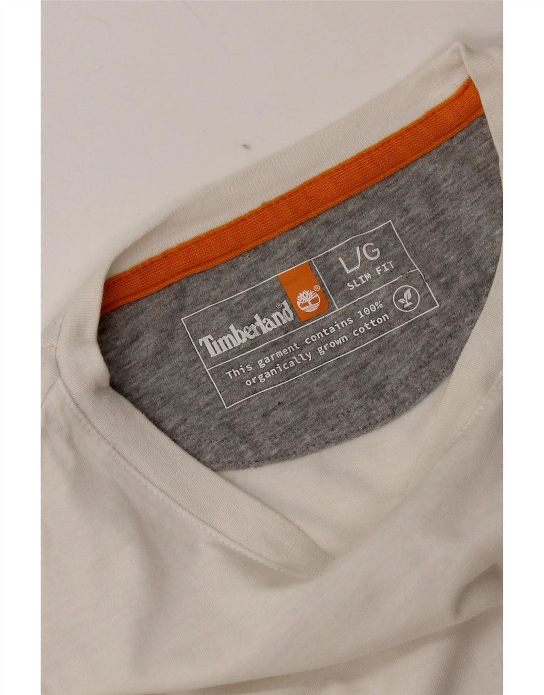 Timberland - Camiseta ajustada para hombre, talla grande, algodón blanco