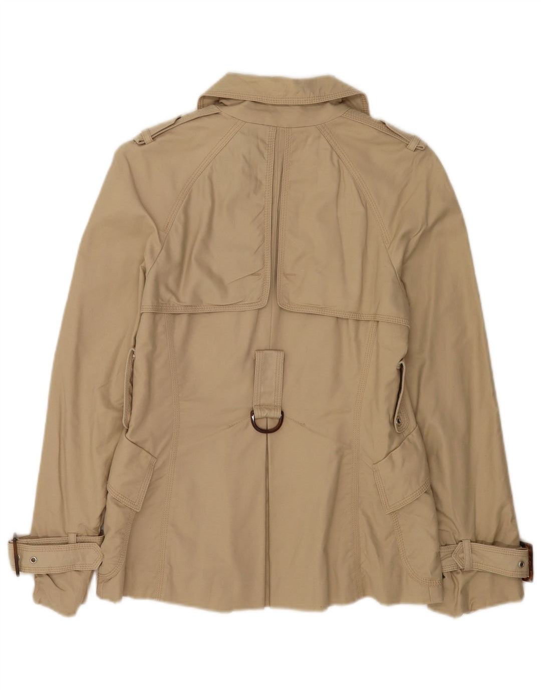 Zara Mujer Chaquetón UK 40 Pequeño Beige