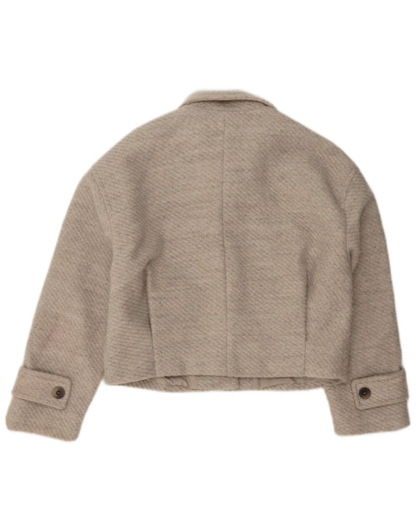 ZARA Mujer Cazadora Bomber UK 44 Medio Beige