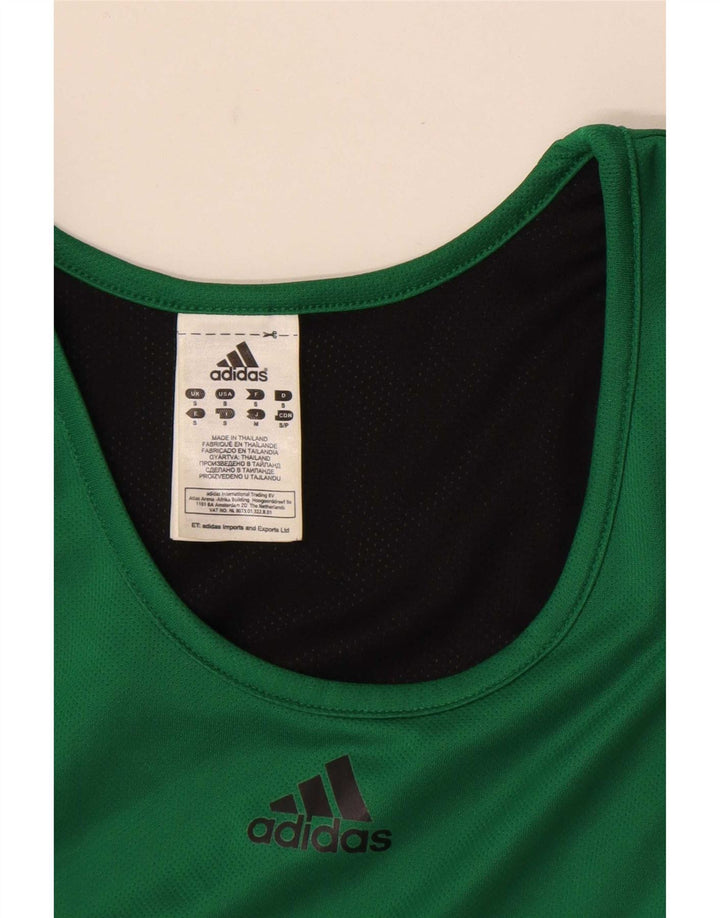 Adidas Hombre Chaleco Top Small Verde Poliéster