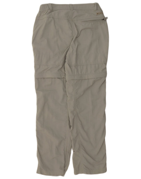Columbia Pantalones cargo rectos Omni Dry para hombre, talla mediana, W32 L30, gris