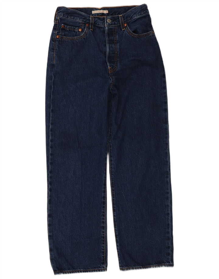 LEVI'S Vaqueros rectos Ribcage para hombre W28 L29 Algodón azul marino